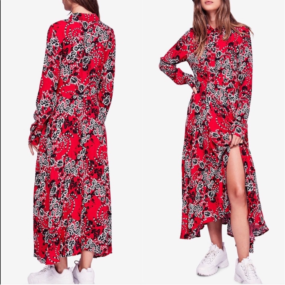 HP 💖 Free People Shirt Dress - Picture 2 of 8